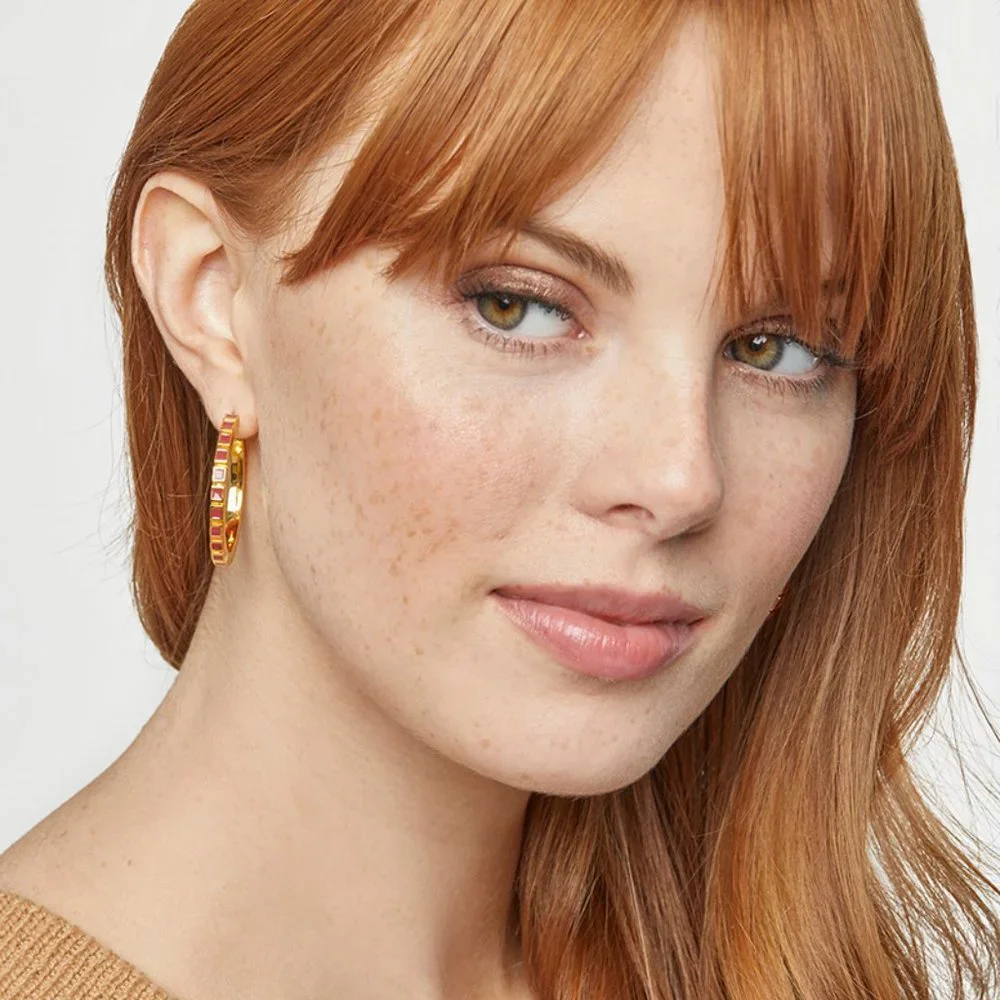 Summer & Rose Olivia Enamel Hoops